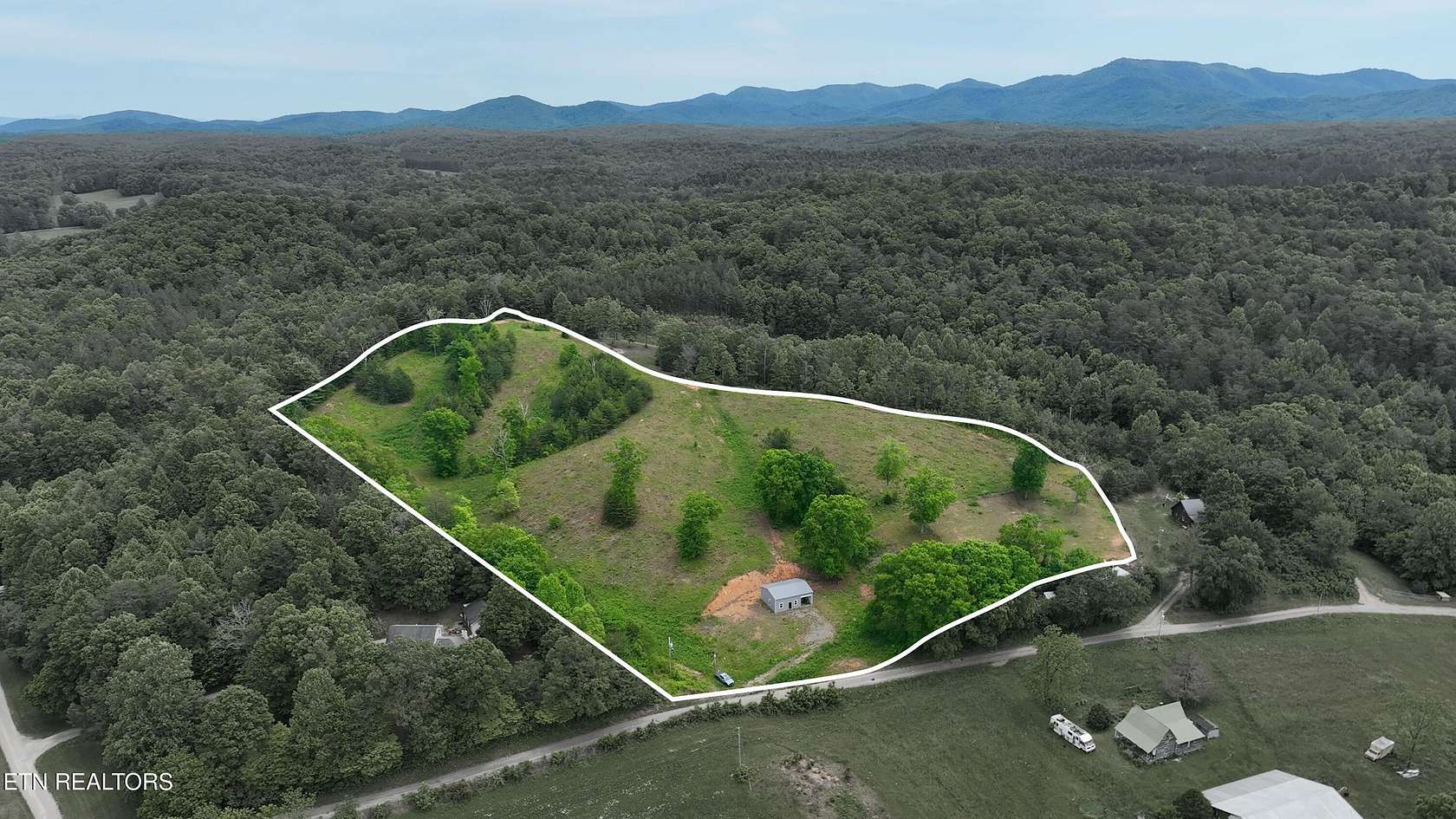 10.5 Acres of Land with Home for Sale in Turtletown, Tennessee