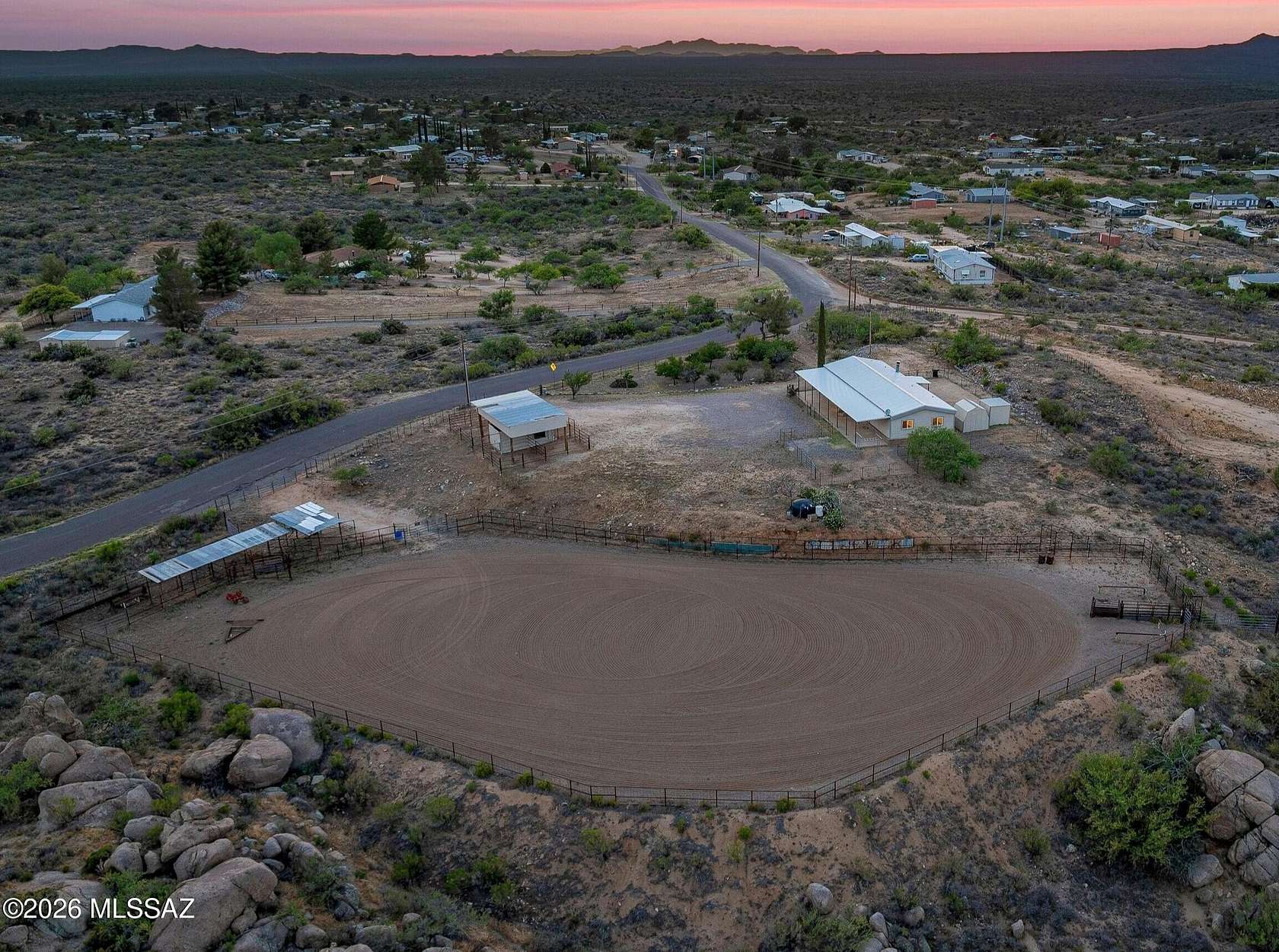 3.34 Acres of Land with Home for Sale in Oracle, Arizona