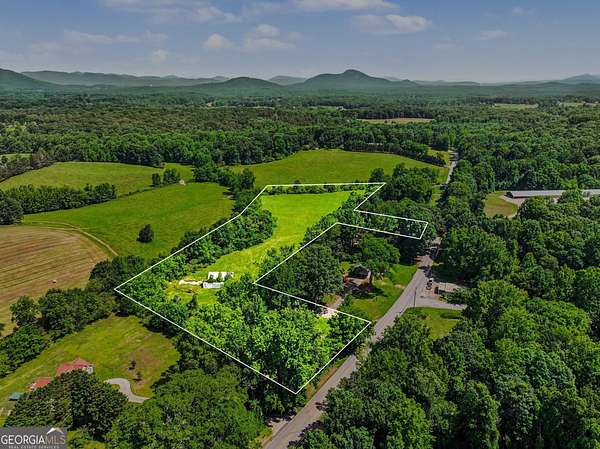 7.7 Acres of Land with Home for Sale in Cleveland, Georgia