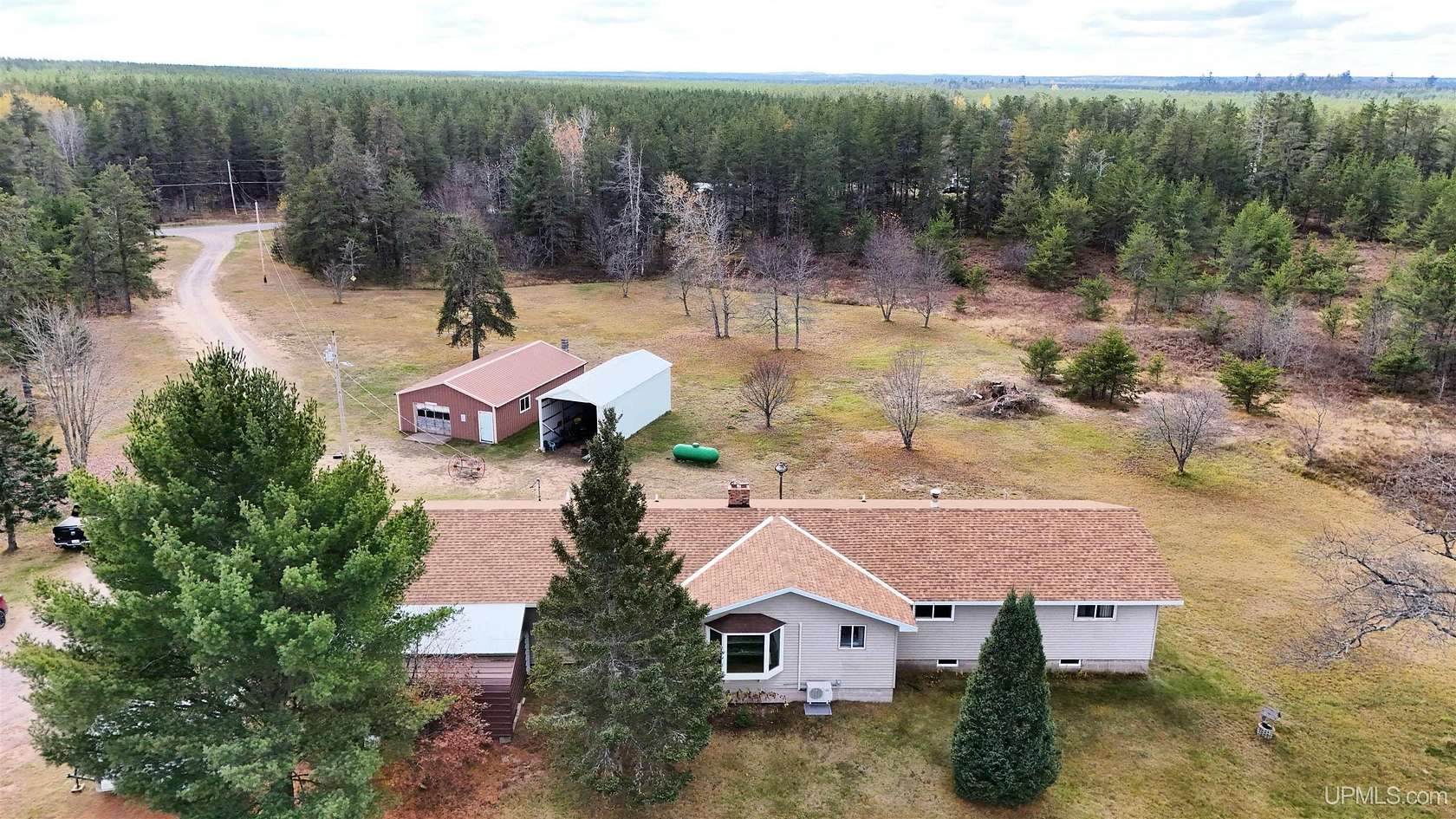 10 Acres of Land with Home for Sale in Gwinn, Michigan