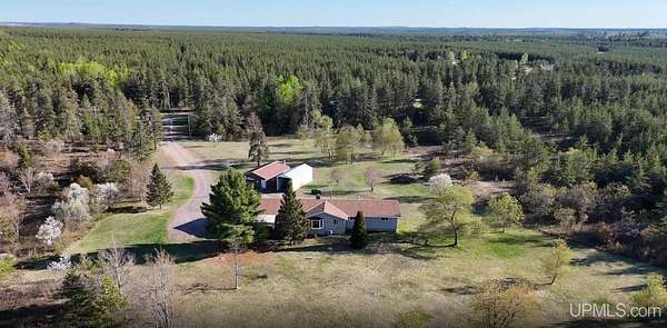 10 Acres of Land with Home for Sale in Gwinn, Michigan