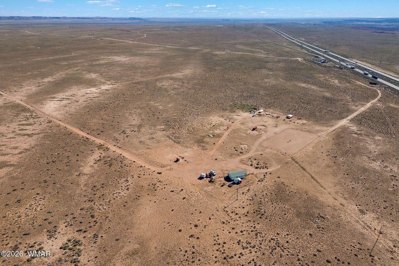 40 Acres of Agricultural Land with Home for Sale in Adamana, Arizona