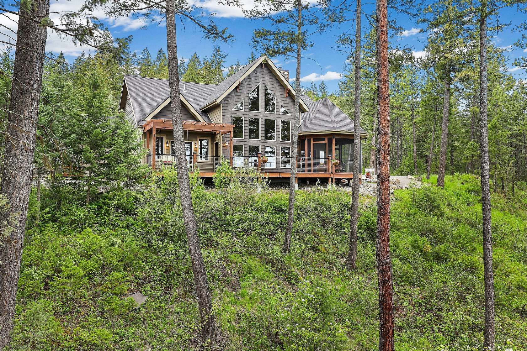 9.7 Acres of Land with Home for Sale in Lakeside, Montana