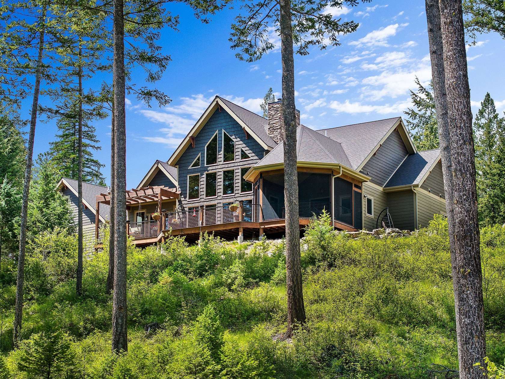 9.7 Acres of Land with Home for Sale in Lakeside, Montana