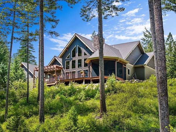 9.7 Acres of Land with Home for Sale in Lakeside, Montana