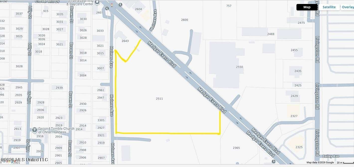 6.68 Acres of Land for Sale in Jackson, Mississippi