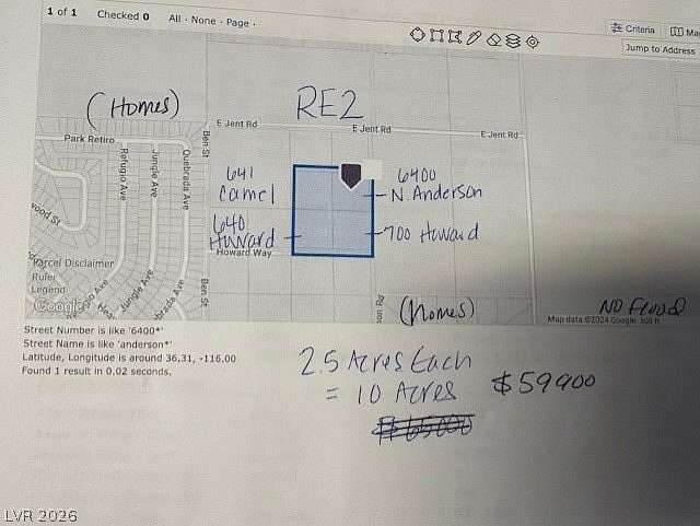 2.5 Acres of Land for Sale in Pahrump, Nevada