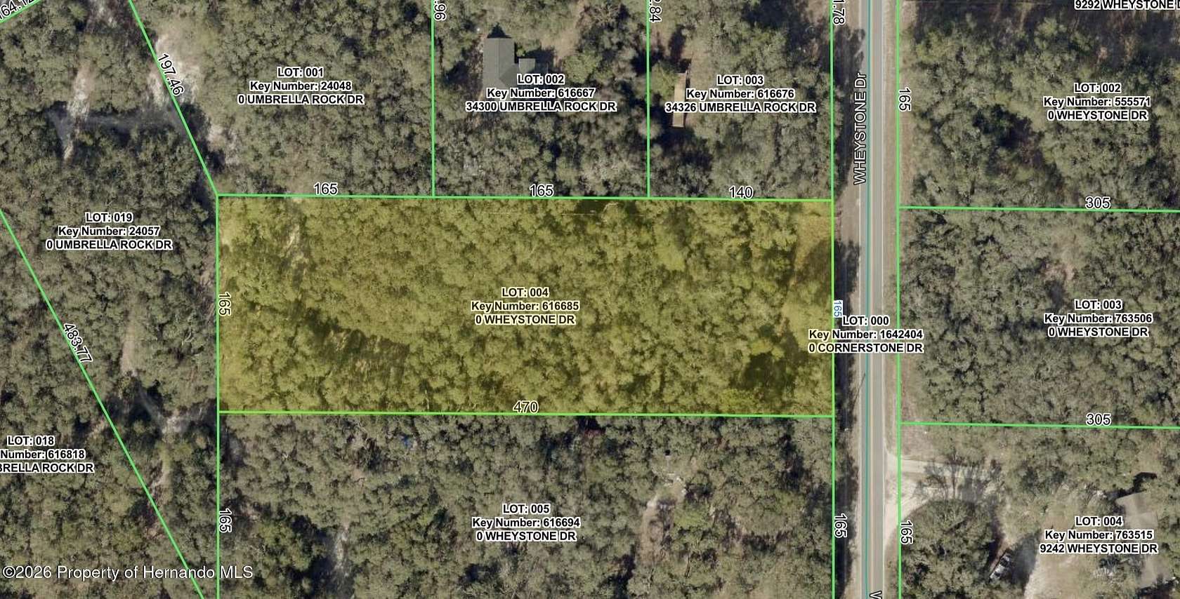 1.78 Acres of Residential Land for Sale in Webster, Florida