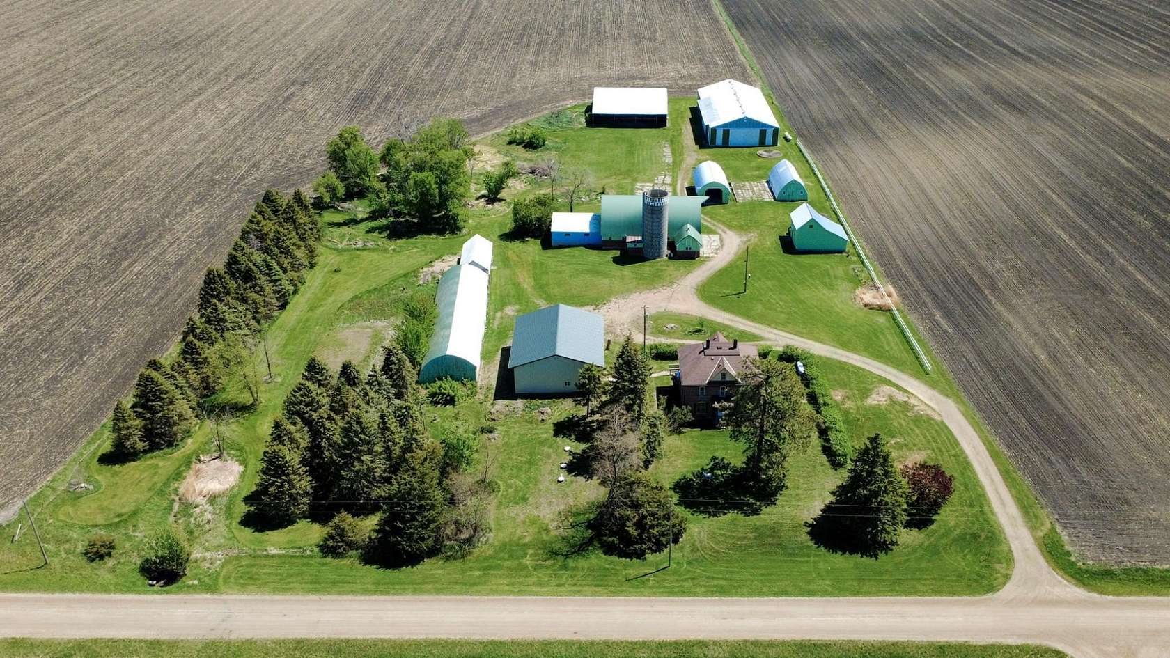 4.47 Acres of Land with Home for Sale in Lester Prairie, Minnesota