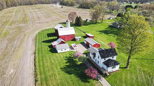 70.1 Acres of Land with Home for Sale in Battle Creek, Michigan