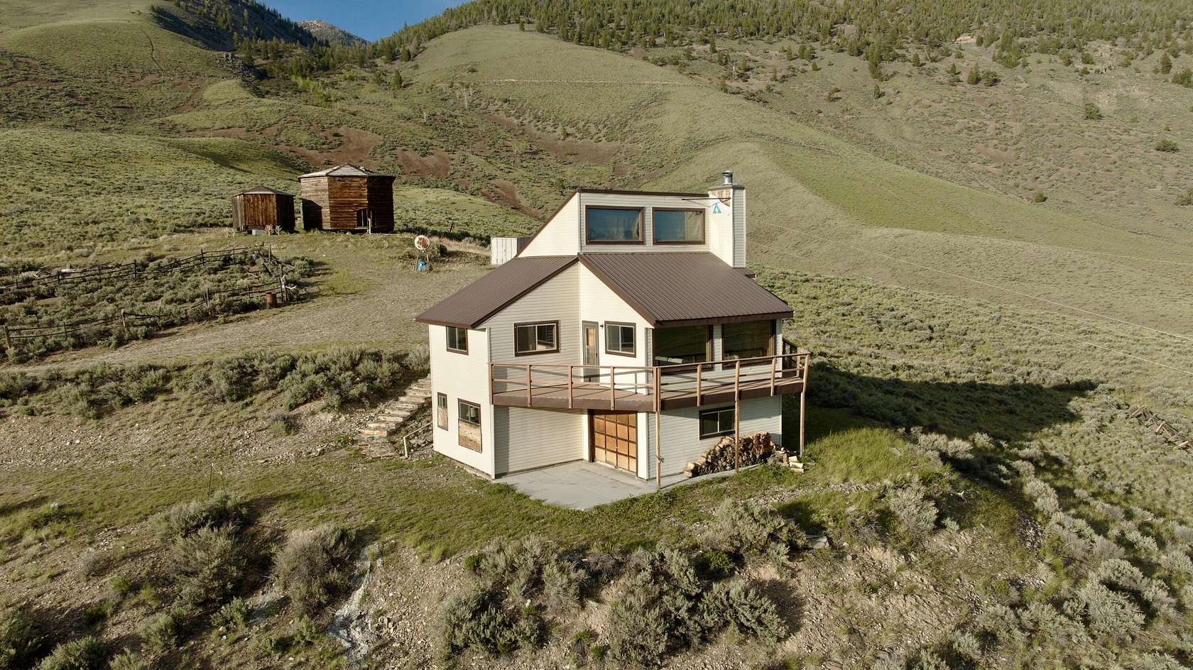 317 Acres of Land with Home for Sale in May, Idaho