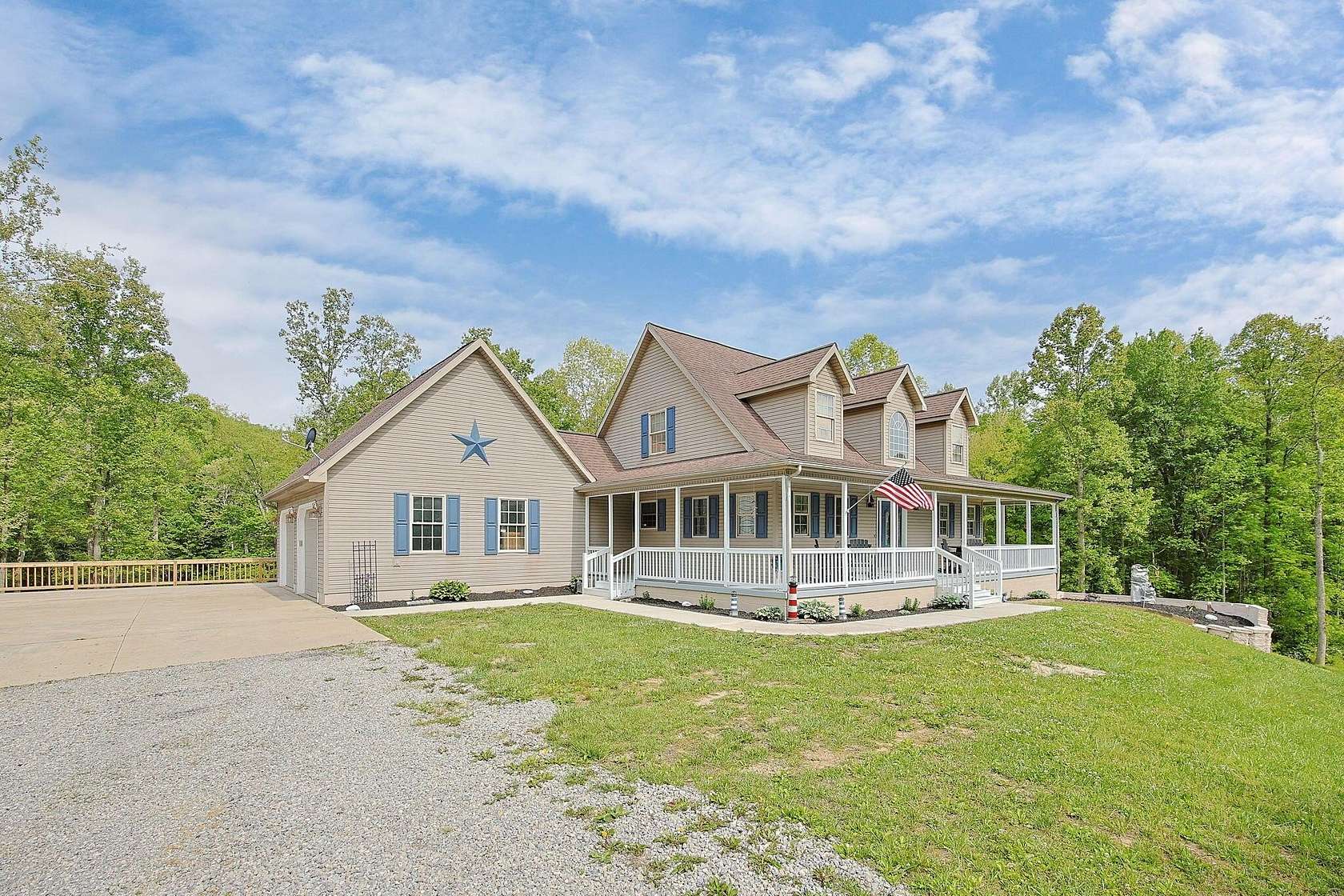 7.16 Acres of Land with Home for Sale in Londonderry, Ohio