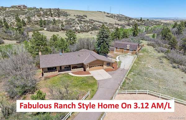7.43 Acres of Land with Home for Sale in Castle Rock, Colorado