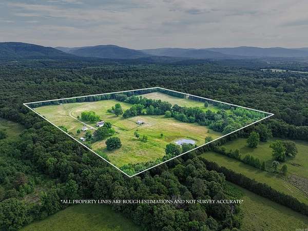 39.5 Acres of Land with Home for Sale in Clarksville, Arkansas