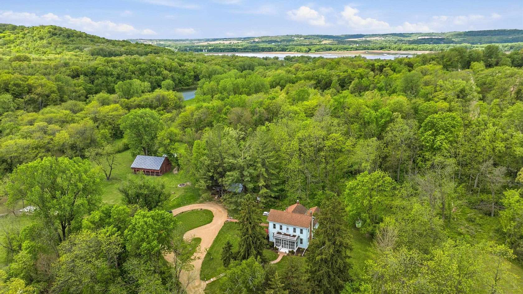 24.8 Acres of Recreational Land with Home for Sale in Galena, Illinois