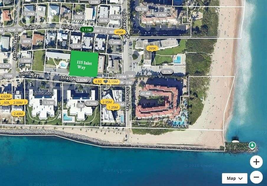 0.5 Acres of Residential Land for Sale in Palm Beach Shores, Florida
