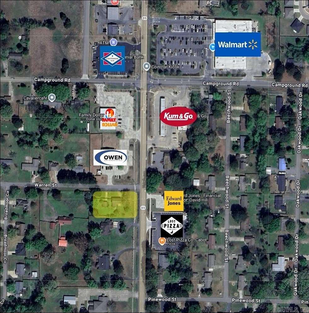 0.67 Acres of Commercial Land for Sale in Cabot, Arkansas