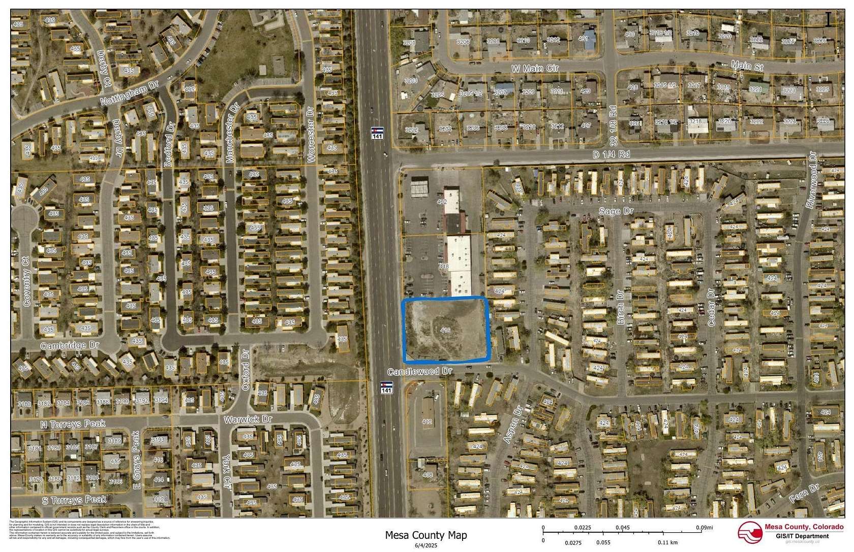 1 Acre of Commercial Land for Sale in Clifton, Colorado
