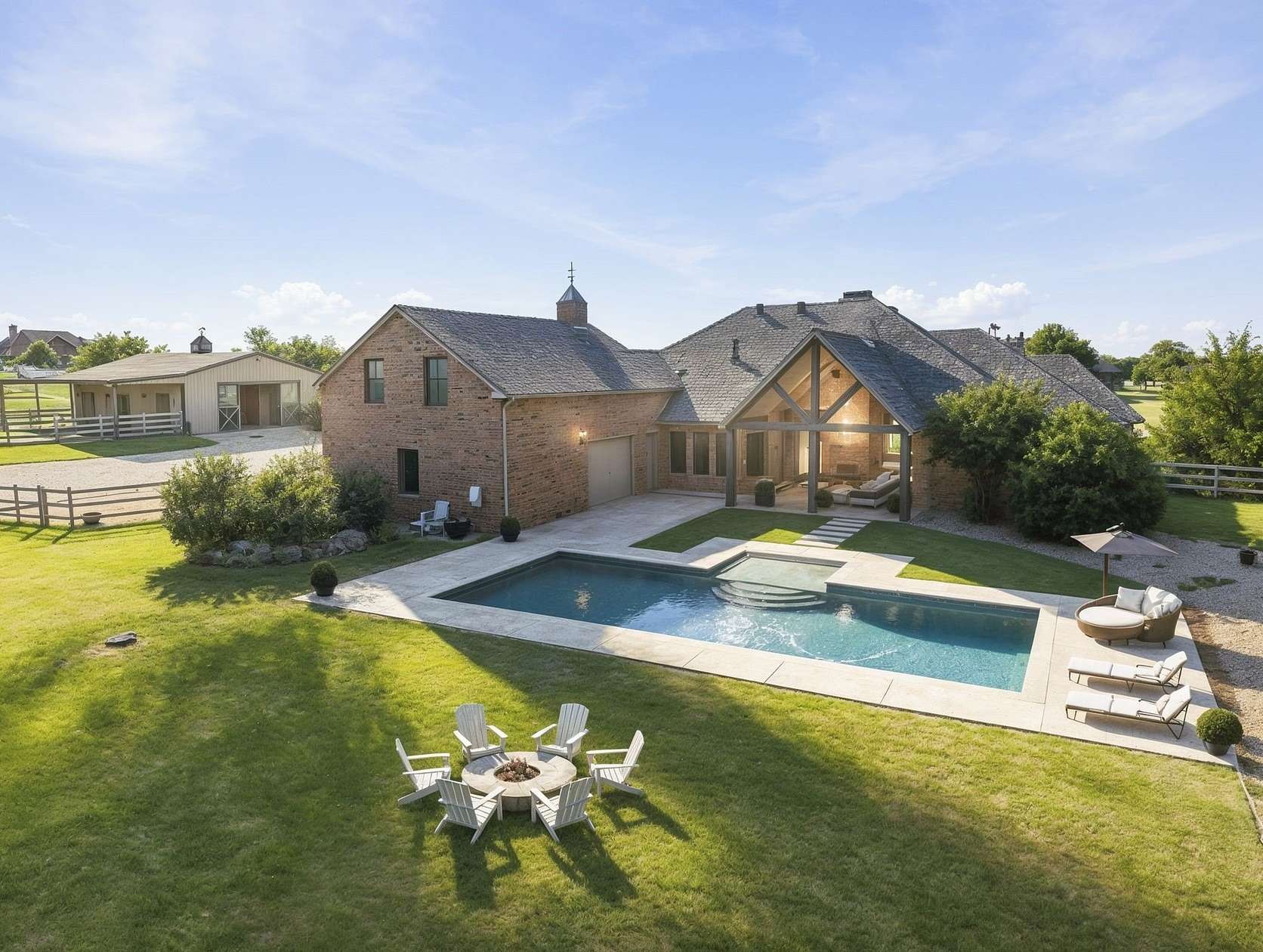 4 Acres of Land with Home for Sale in Aubrey, Texas