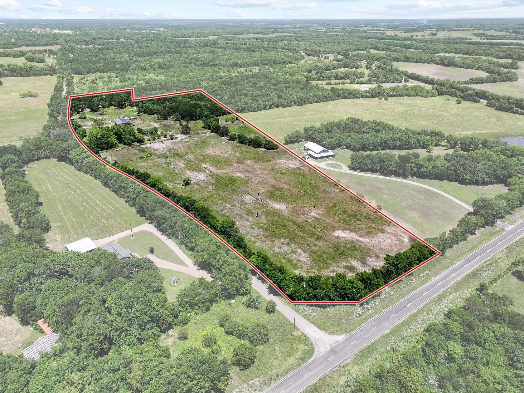 20.6 Acres of Land with Home for Sale in Bonham, Texas