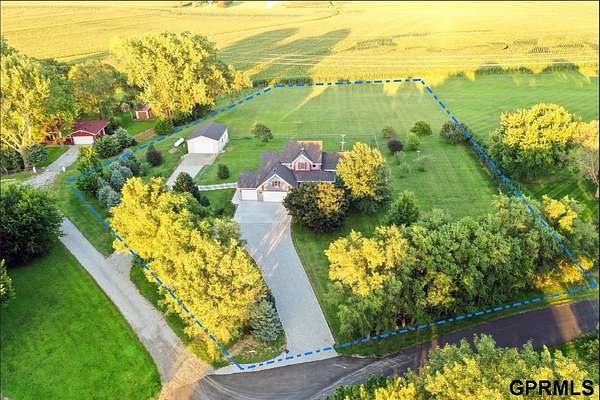 2.7 Acres of Land with Home for Sale in Plattsmouth, Nebraska