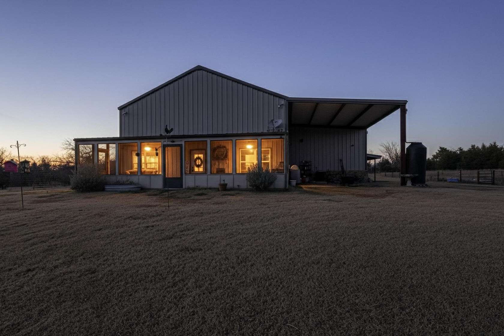30.4 Acres of Recreational Land with Home for Sale in Dodd City, Texas