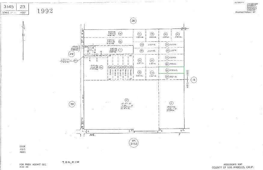 2.58 Acres of Residential Land for Sale in Lancaster, California