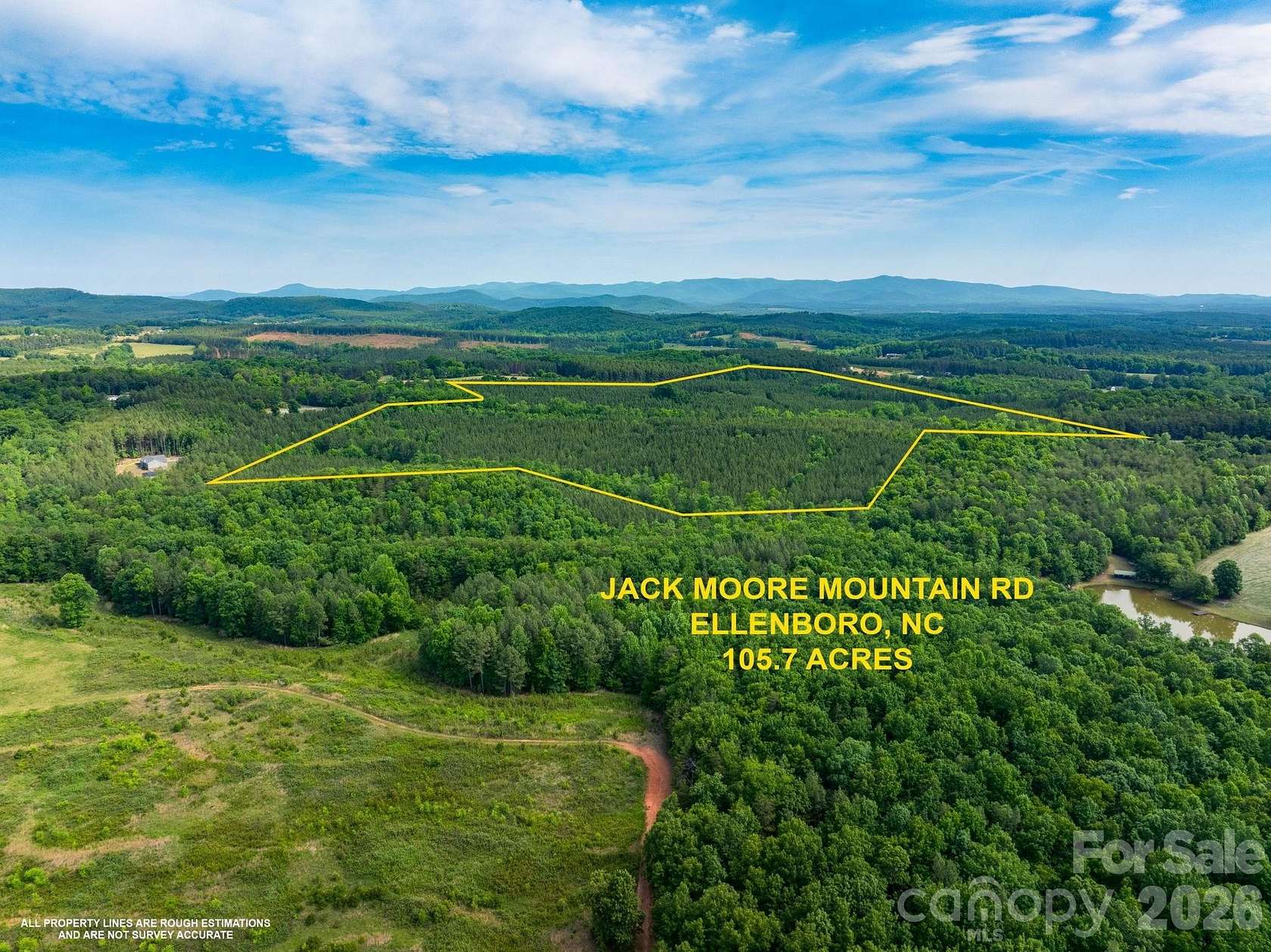 106 Acres of Recreational & Residential Land for Sale in Ellenboro, North Carolina