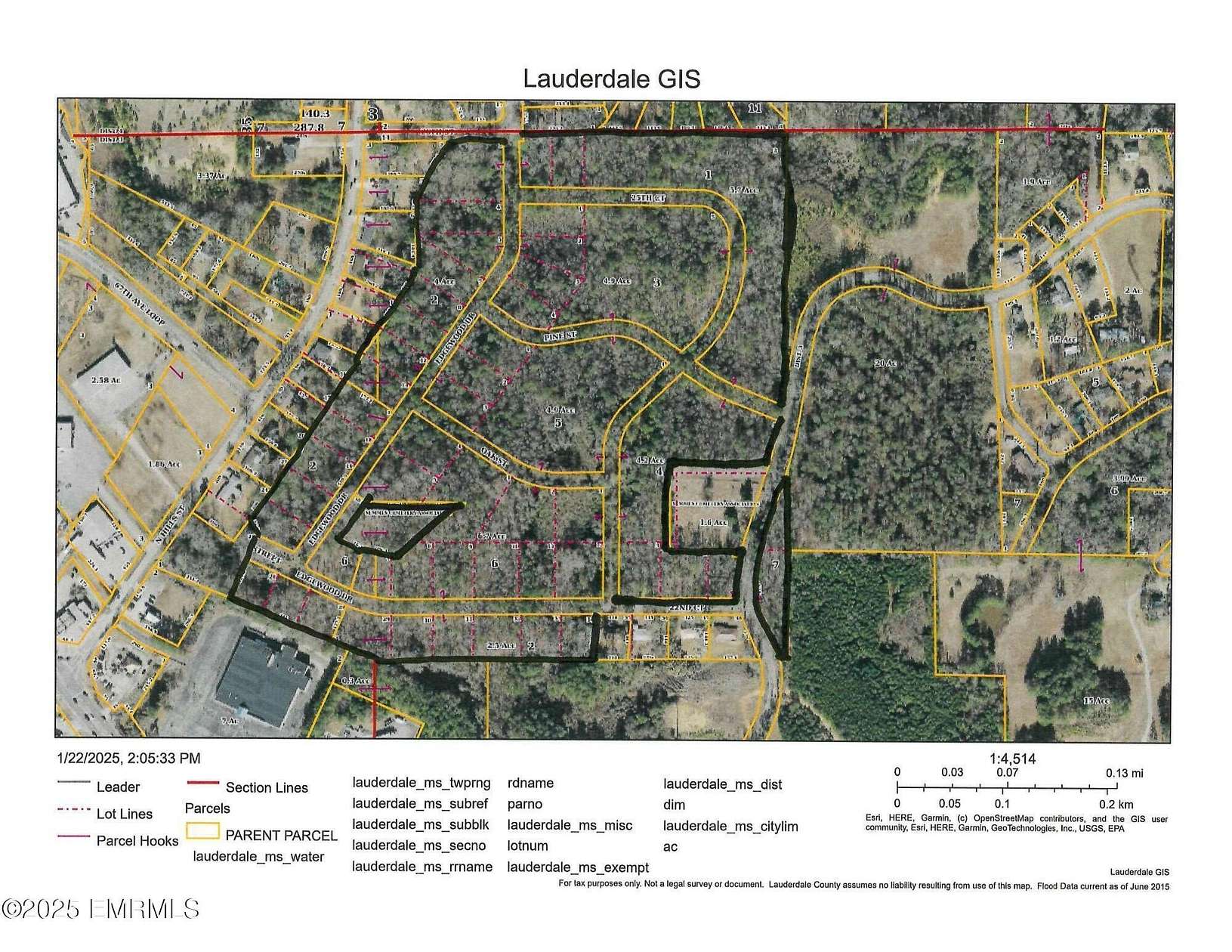 38.2 Acres of Land for Sale in Meridian, Mississippi