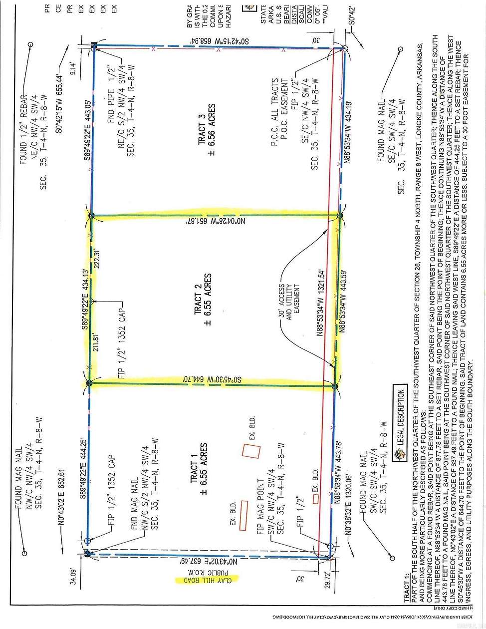 6.55 Acres of Land for Sale in Austin, Arkansas