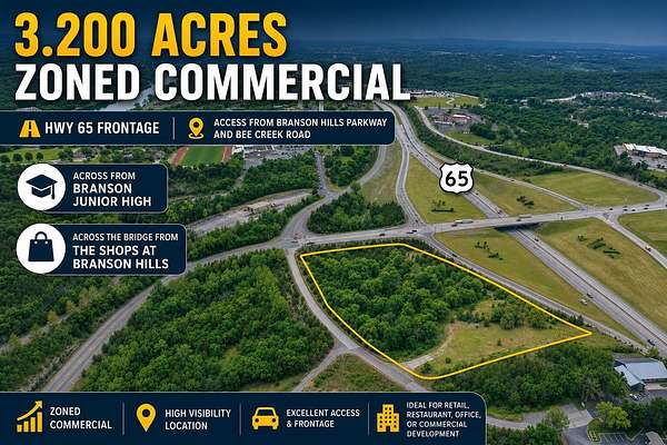 3.2 Acres of Commercial Land for Sale in Branson, Missouri