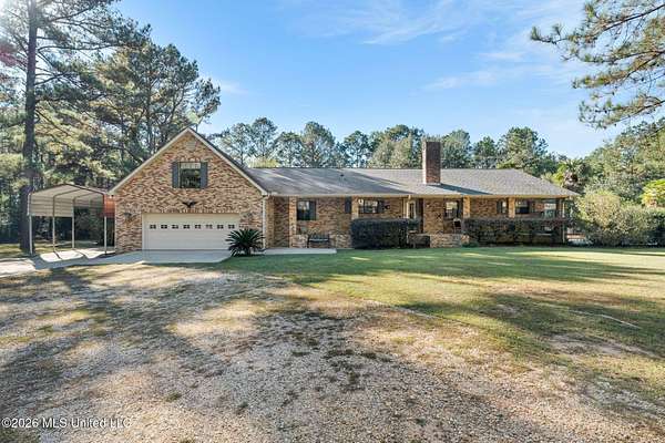 16.7 Acres of Recreational Land with Home for Sale in Columbia, Mississippi