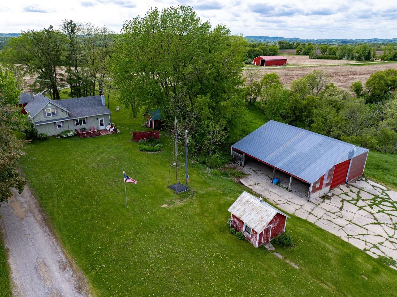 10.1 Acres of Land with Home for Sale in Kendall, Wisconsin