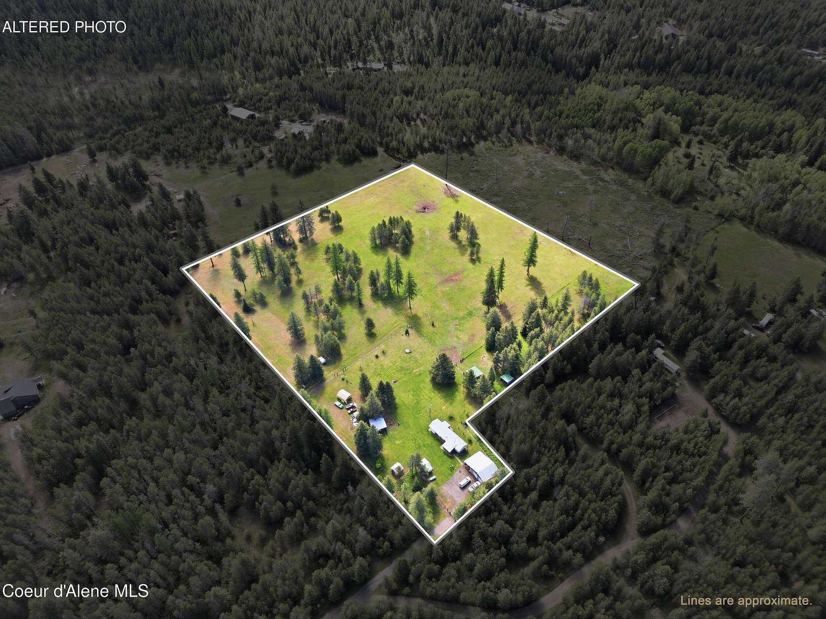 10.3 Acres of Land with Home for Sale in Blanchard, Idaho