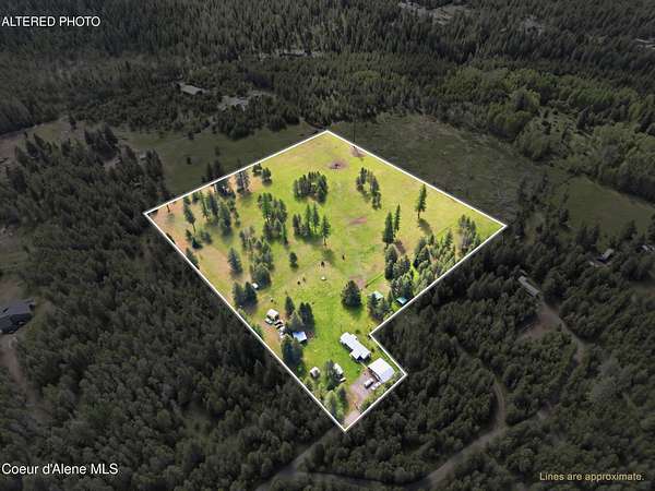 10.3 Acres of Land with Home for Sale in Blanchard, Idaho