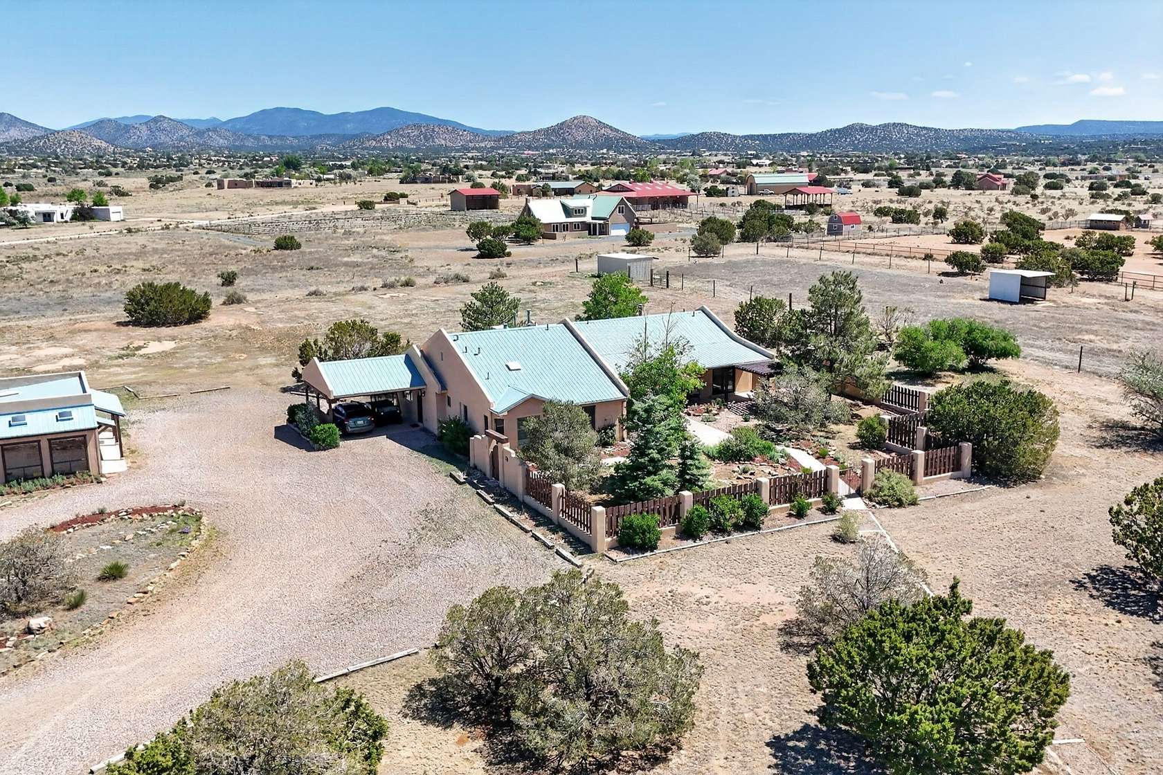 10 Acres of Land with Home for Sale in Santa Fe, New Mexico