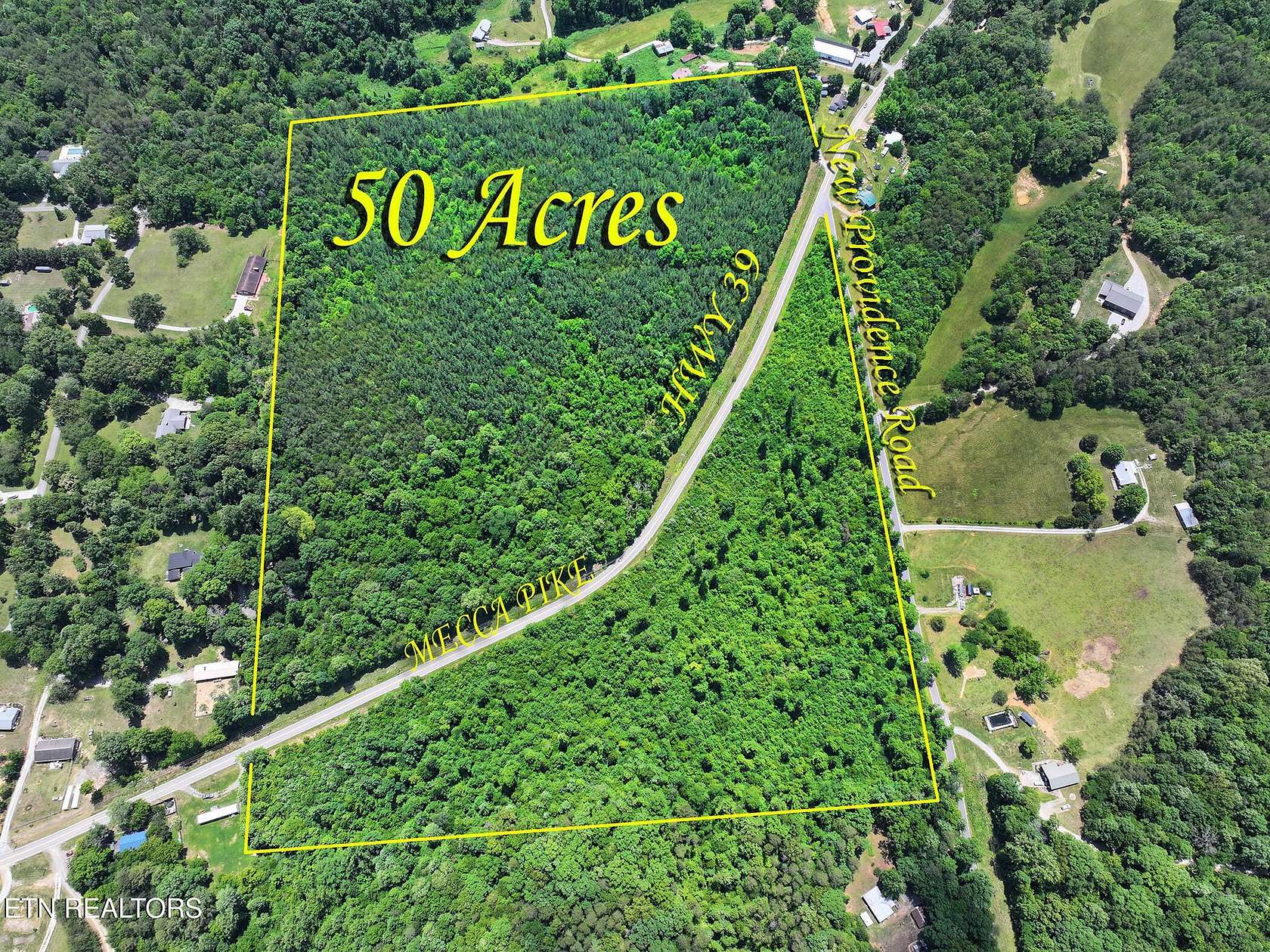 50 Acres of Recreational & Residential Land for Sale in Tellico Plains, Tennessee