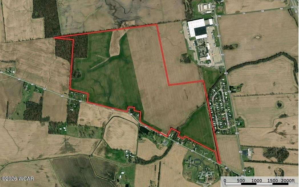 232 Acres of Agricultural Land for Sale in Bellefontaine, Ohio