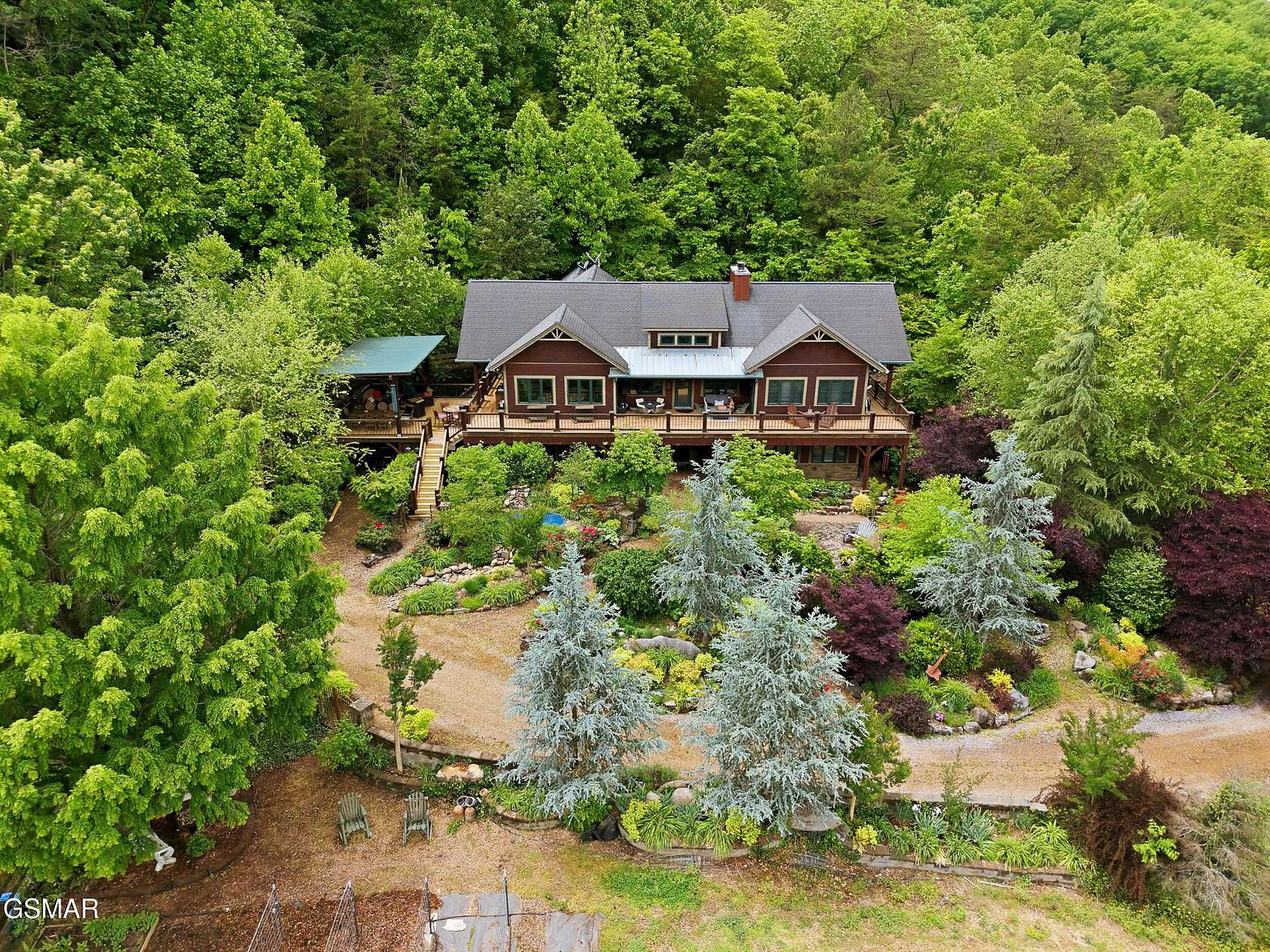 63 Acres of Land with Home for Sale in Sevierville, Tennessee