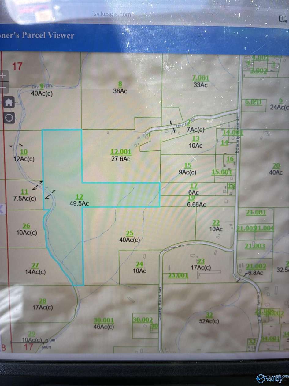 49.5 Acres of Recreational & Residential Land for Sale in Section, Alabama