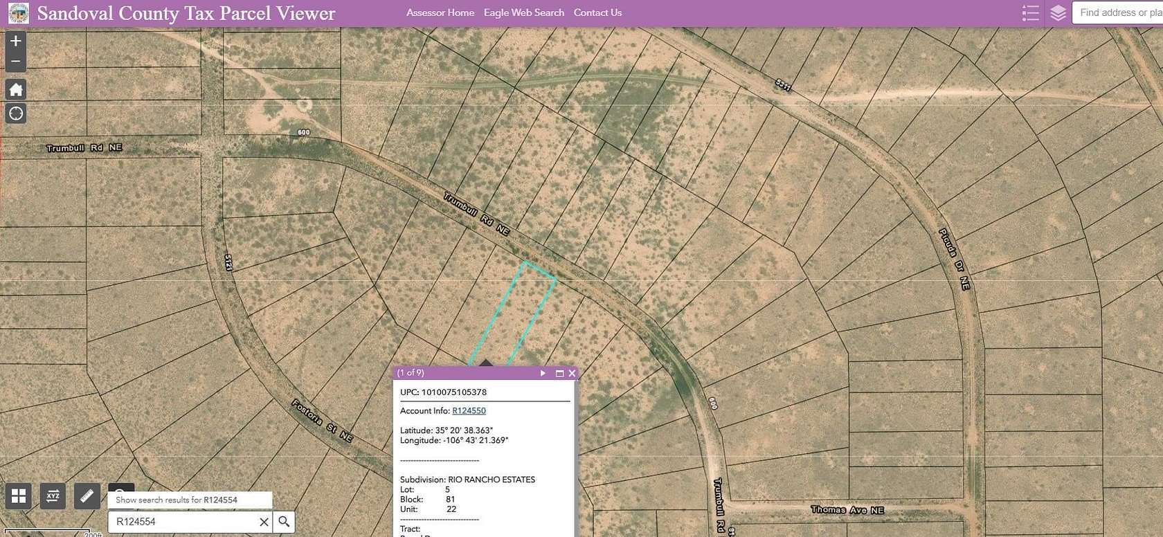 1 Acre of Land for Sale in Rio Rancho, New Mexico