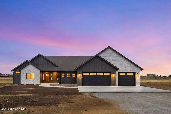 5 Acres of Land with Home for Sale in Athol, Idaho