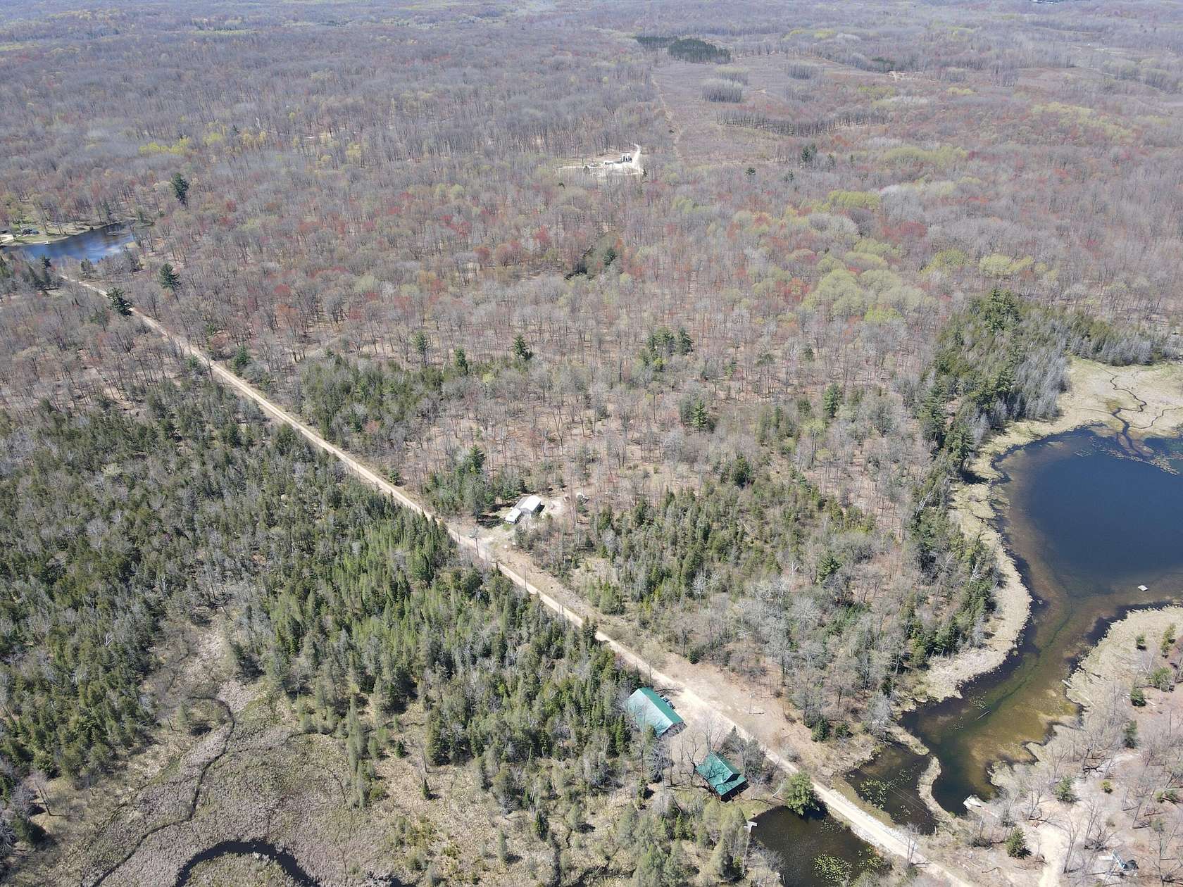 60 Acres of Recreational Land with Home for Sale in Gladwin, Michigan