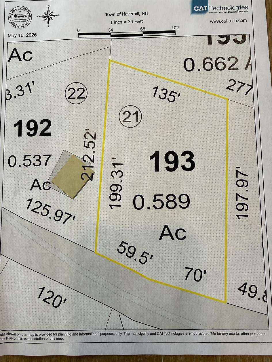0.59 Acres of Residential Land for Sale in Haverhill, New Hampshire