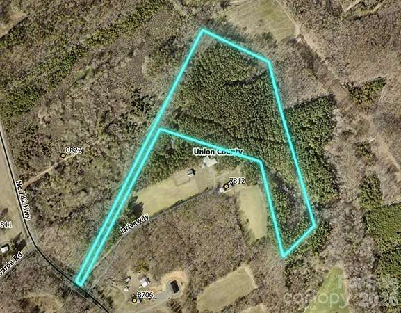 23.5 Acres of Recreational & Residential Land for Sale in Marshville, North Carolina