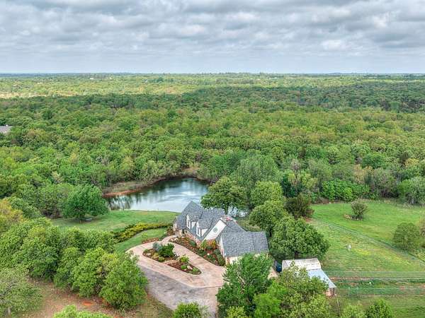36 Acres of Recreational Land with Home for Sale in Newalla, Oklahoma