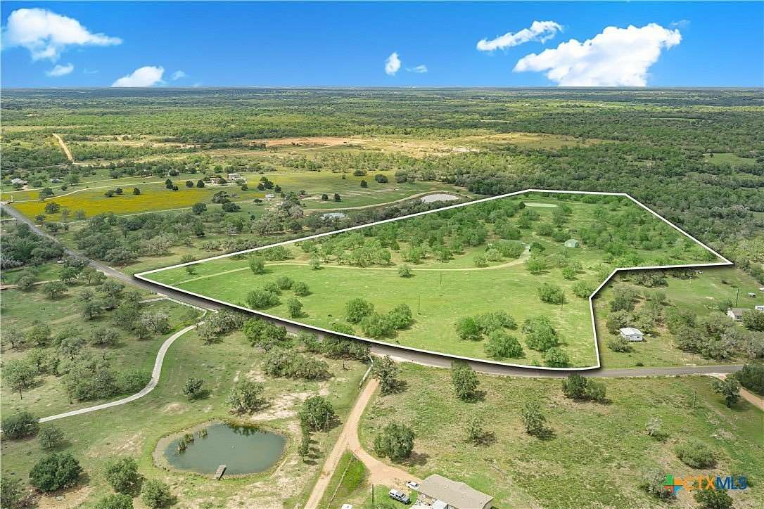 23.3 Acres of Agricultural Land with Home for Sale in Cuero, Texas