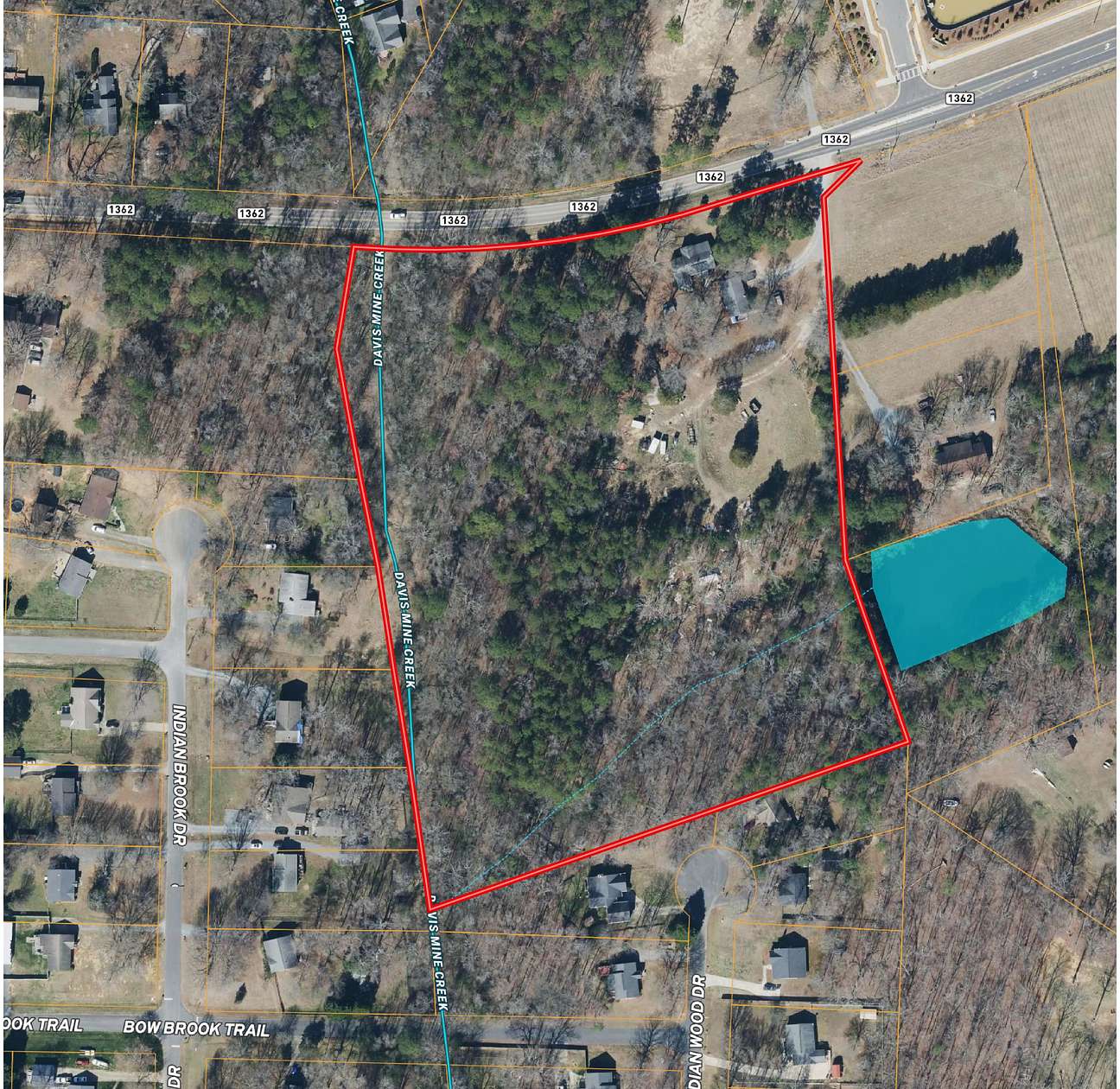 10.5 Acres of Land with Home for Sale in Matthews, North Carolina