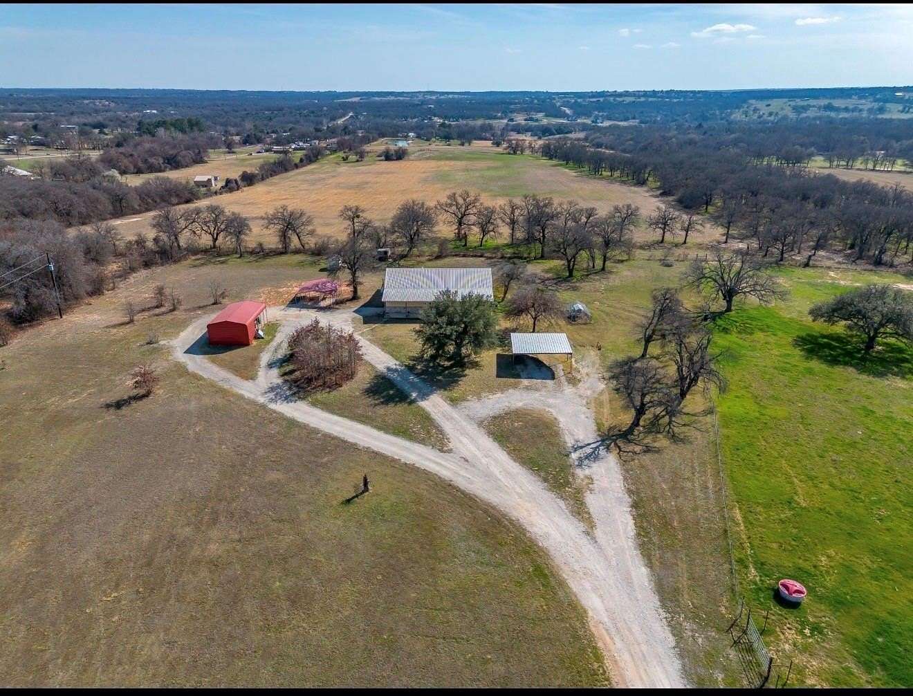 3.25 Acres of Land with Home for Sale in Poolville, Texas