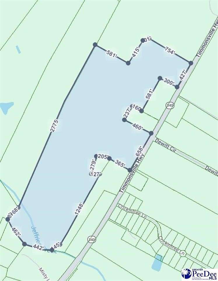83.5 Acres of Agricultural Land for Sale in Florence, South Carolina